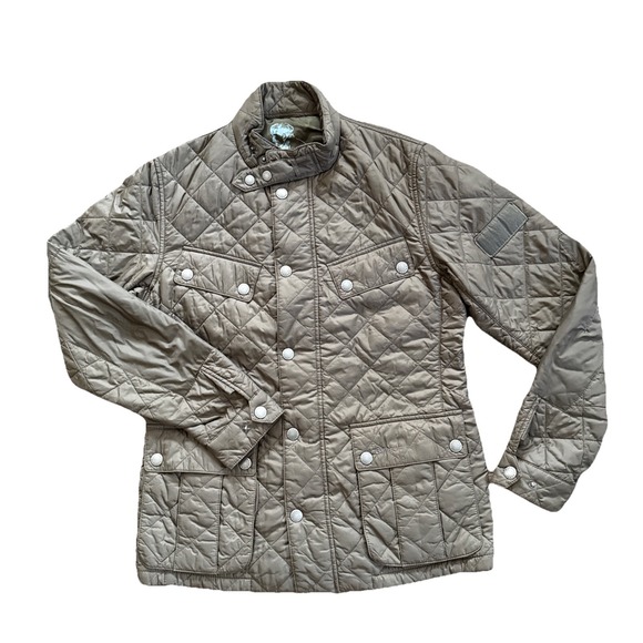 Barbour Other - Barbour Rider Quilt Jacket Men Medium Brown International Motorcycle Biker